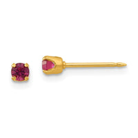 Inverness 14k 3mm February Crystal Birthstone Post Earrings-94E