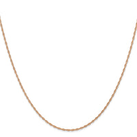 14k Rose Gold 1.15mm Carded Cable Rope Chain-9RR-16