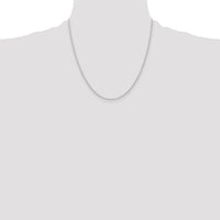 14K White Gold 1.15mm Carded Cable Rope Chain-9RW-20