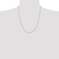 14K White Gold 1.15mm Carded Cable Rope Chain-9RW-22