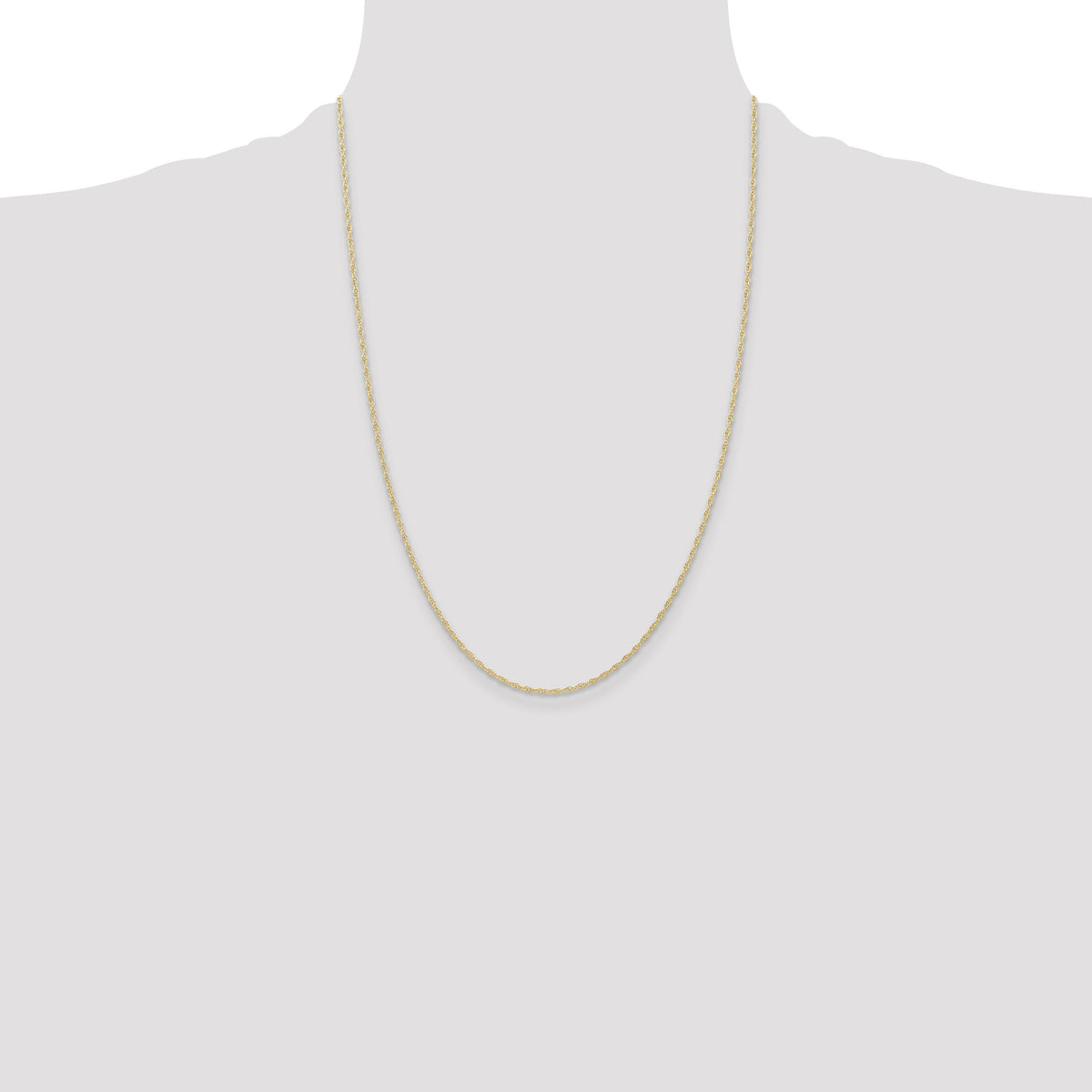 14K 1.15mm Carded Cable Rope Chain-9RY-24