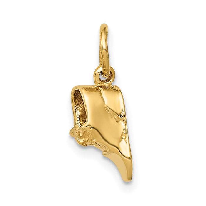 14k  3D Single Baby Shoe Charm-A0158/A