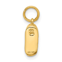 14k  3D Single Baby Shoe Charm-A0158/A
