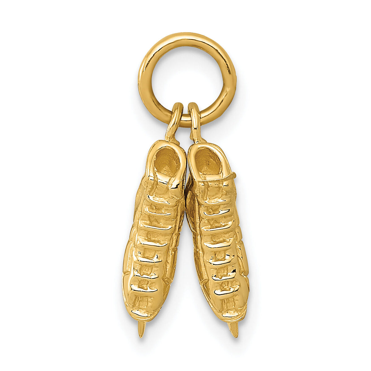 14k 3-D    PAIR    Of Ice Skates Charm-A0166