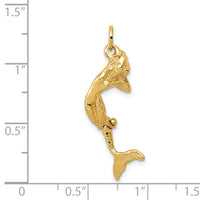 14k 3D Mermaid Charm-A0296