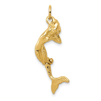 14k 3D Mermaid Charm-A0296