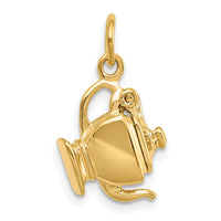 14k 3-D Tea Pot Lid Opens Charm-A0303
