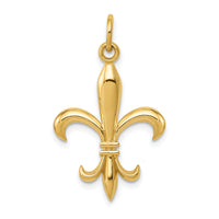 14k Hollow Fleur De Lis Charm-A0310