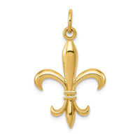14k Hollow Fleur De Lis Charm-A0310