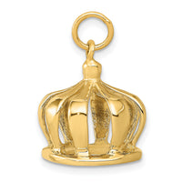 14k 3D Crown Charm-A0318