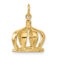 14k 3D Crown Charm-A0318
