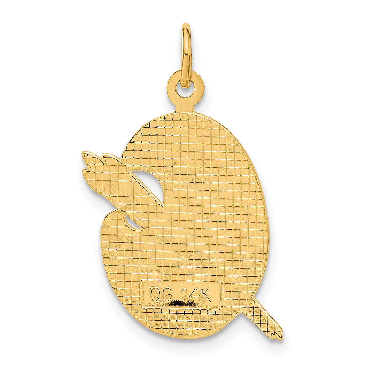 14k Enameled Artist Palette Charm-A0329