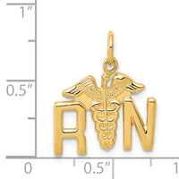 14k RN Registered Nurse Charm-A0390