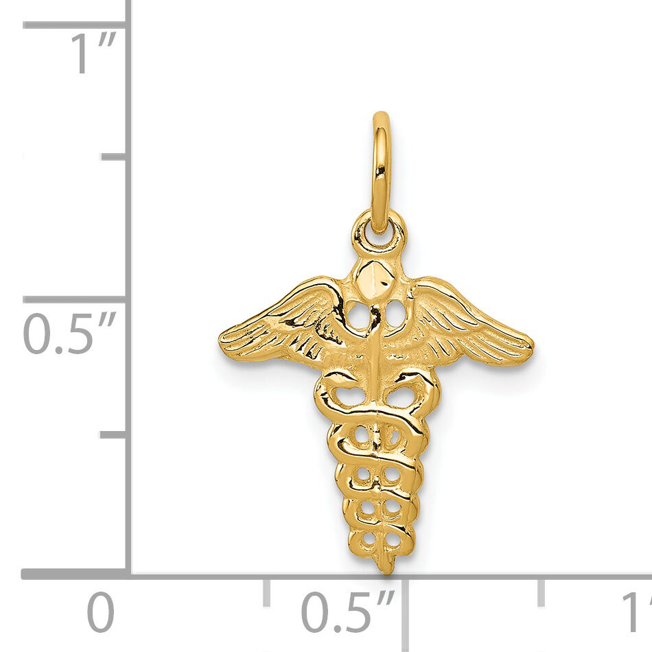 14k Caduceus Charm-A0391