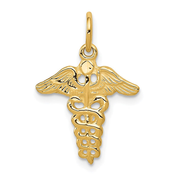 14k Caduceus Charm-A0391