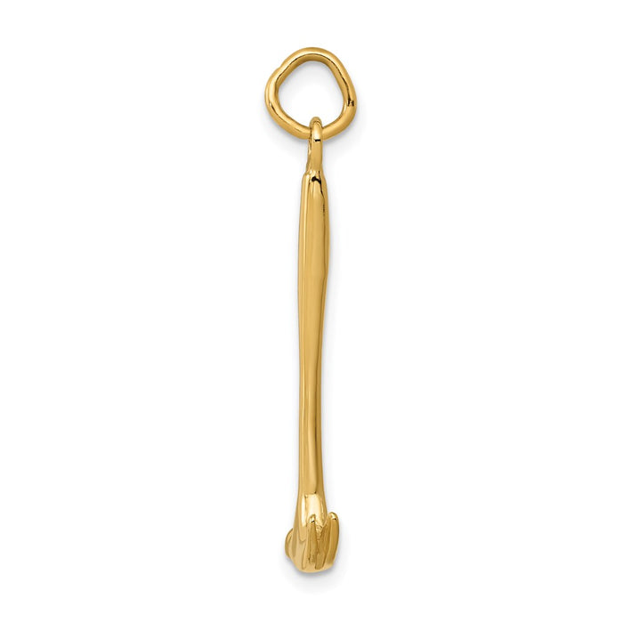 14K 3D Hammer Charm-A0392
