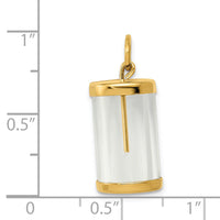 14k Fillable Capsule Charm-A0407E