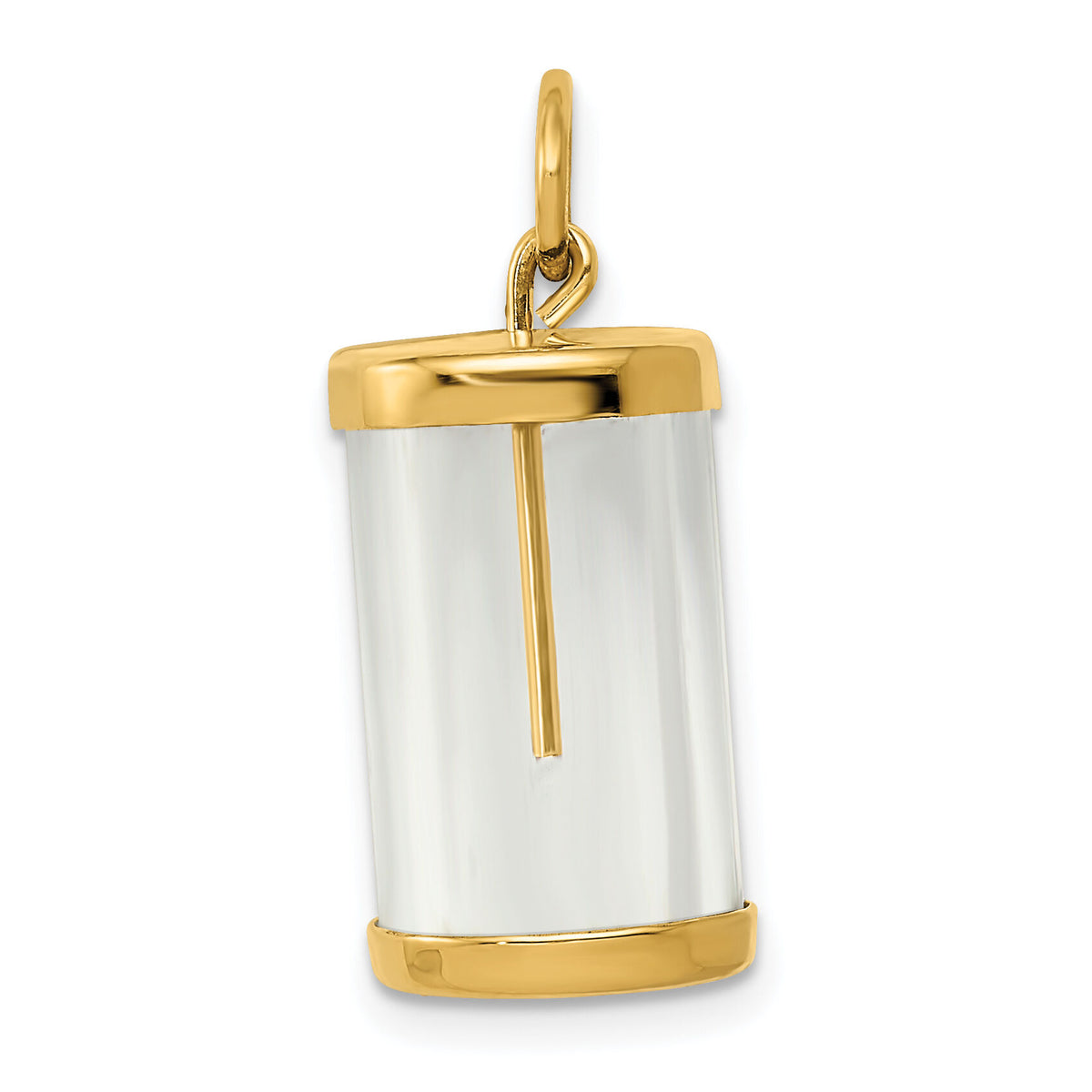 14k Fillable Capsule Charm-A0407E