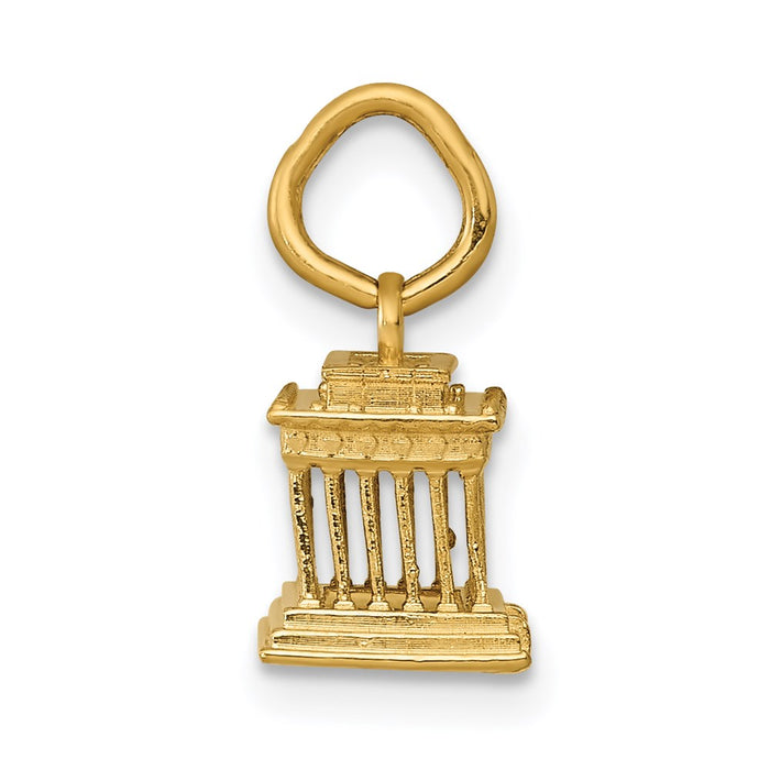 14k Lincoln Memorial Charm-A0409/L
