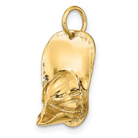 14k 3-D Large Fireman's Hat Charm-A0412