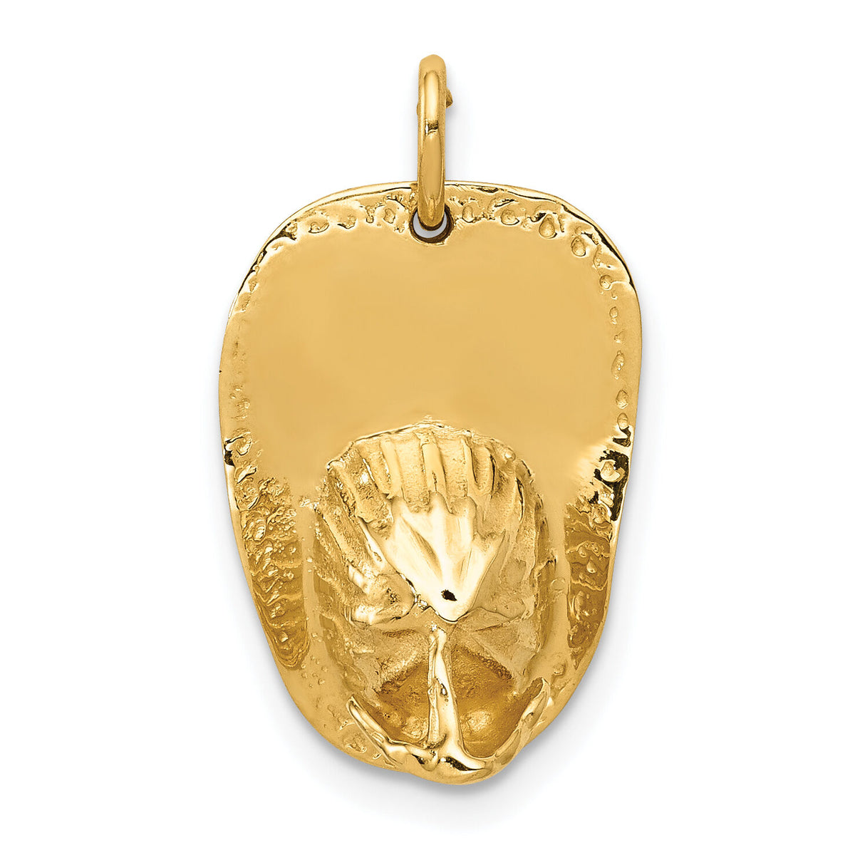 14k 3-D Large Fireman's Hat Charm-A0412