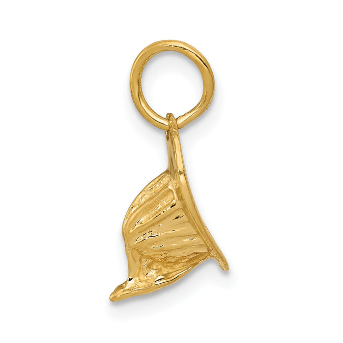 14k  3D Fireman's Hat Charm-A0412/L