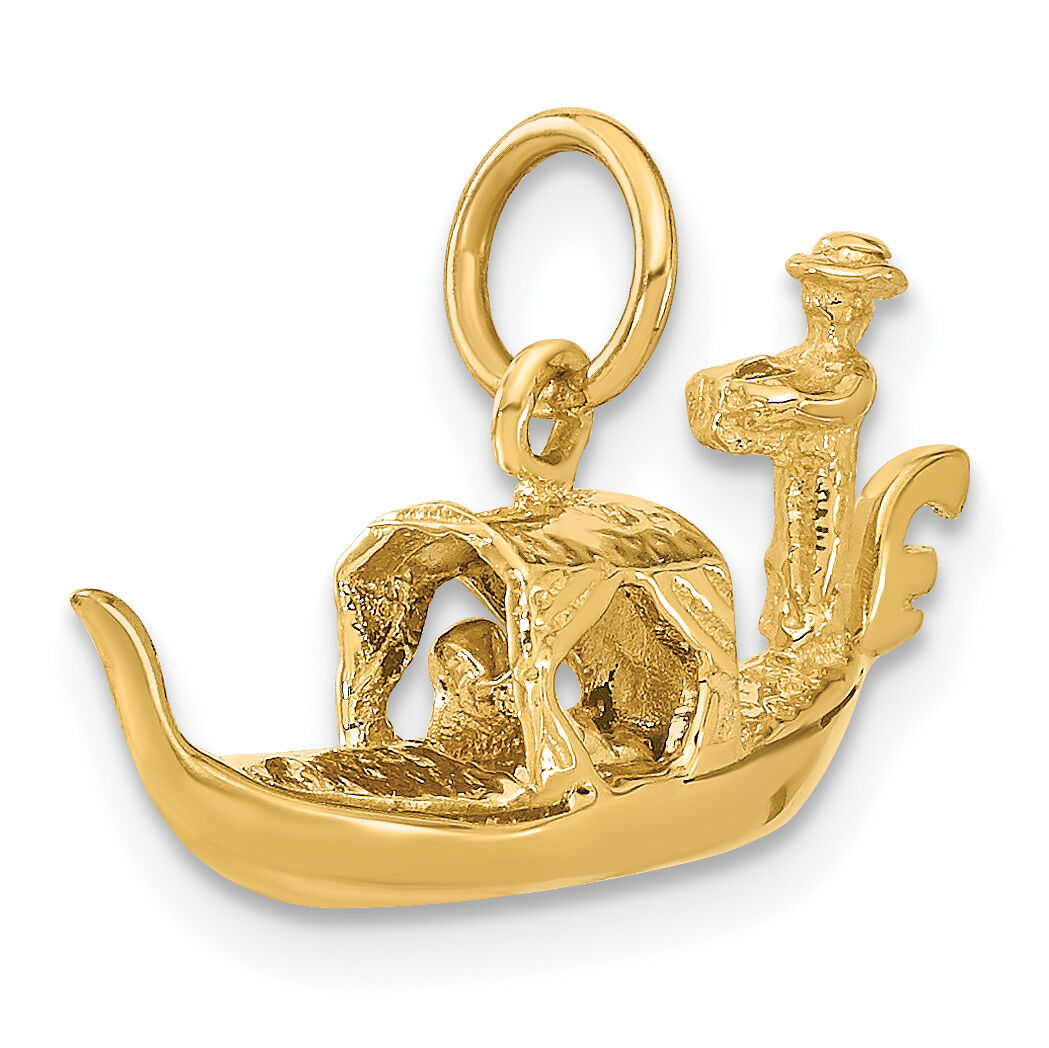 14K  3D Gondola Charm-A0434