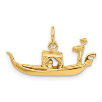 14K  3D Gondola Charm-A0434