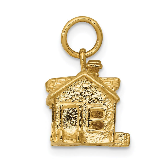14k 3-D House Charm-A0550