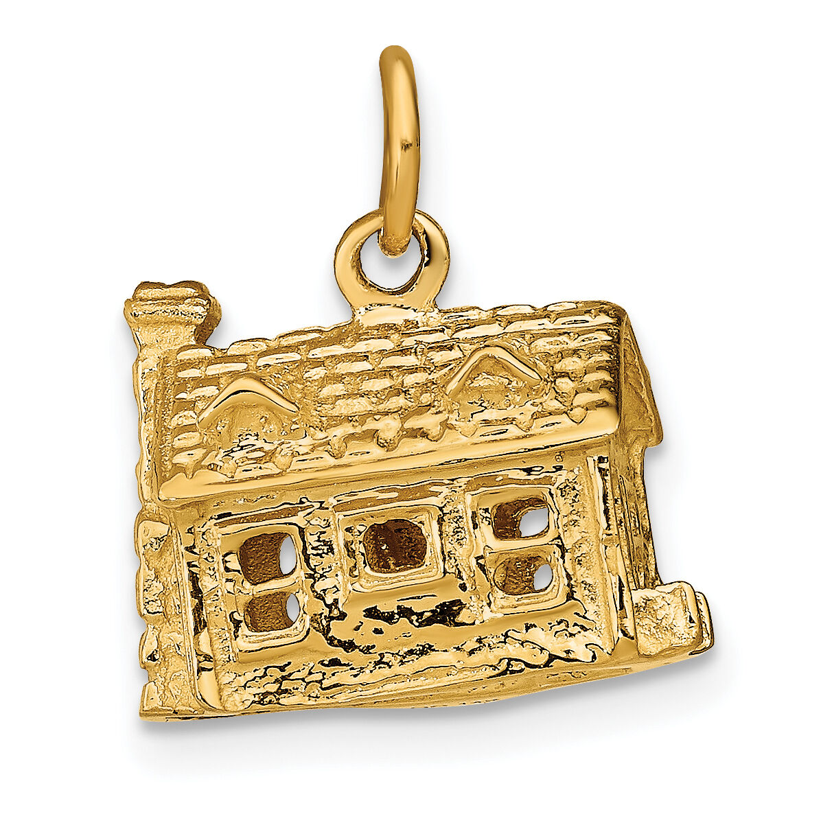 14k 3-D House Charm-A0550
