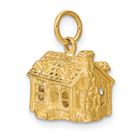 14k 3-D House Charm-A0550