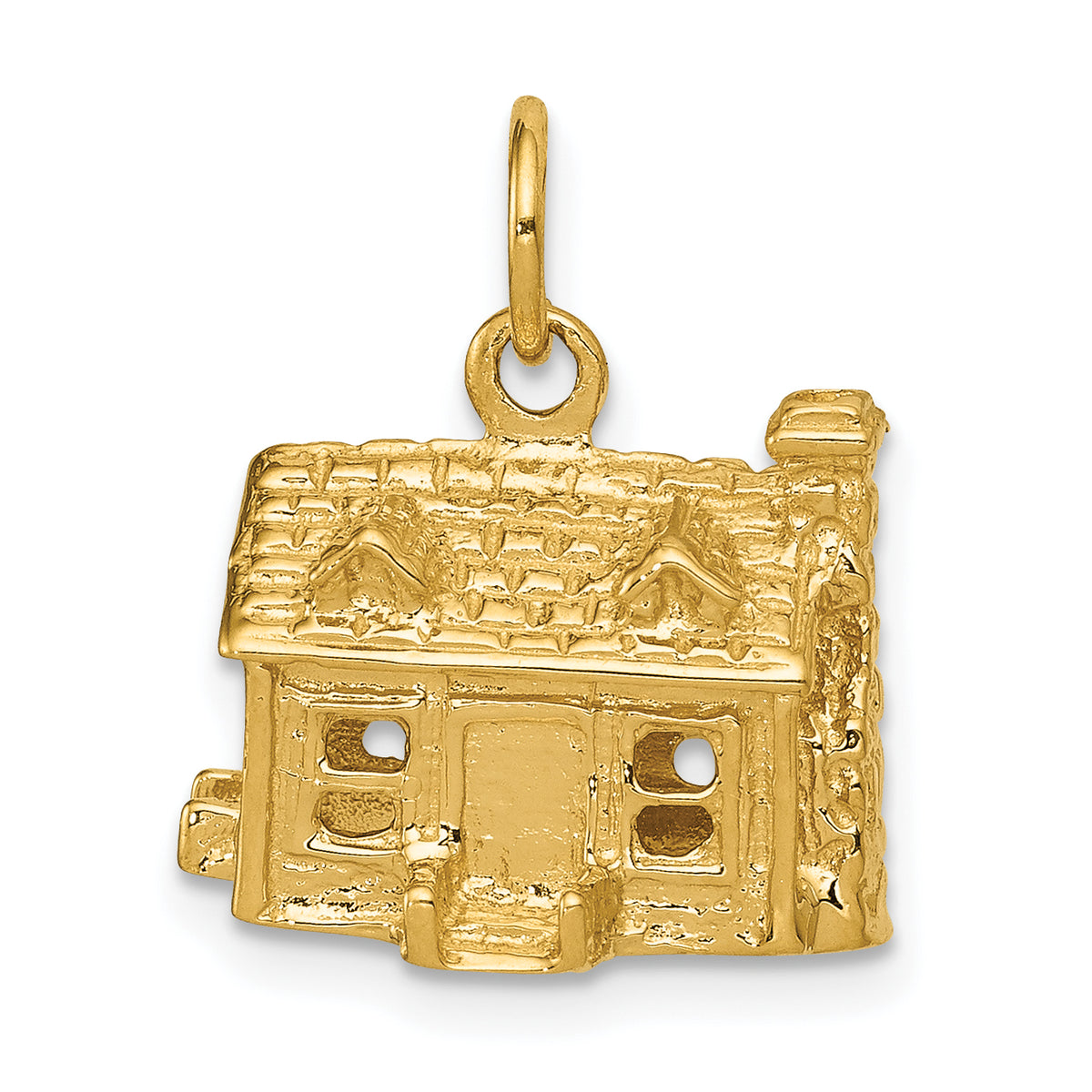 14k 3-D House Charm-A0550