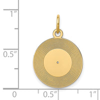 14k Record Album Charm-A0564/L