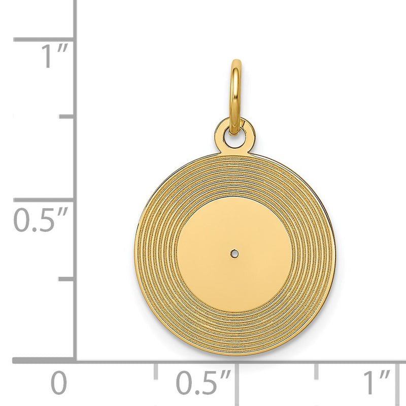 14k Record Album Charm-A0564/L