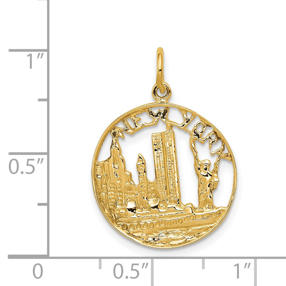 14k NEW YORK Skyline Charm-A0601/C