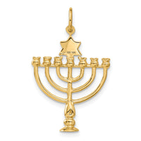 14K 3D Menorah Charm-A1053