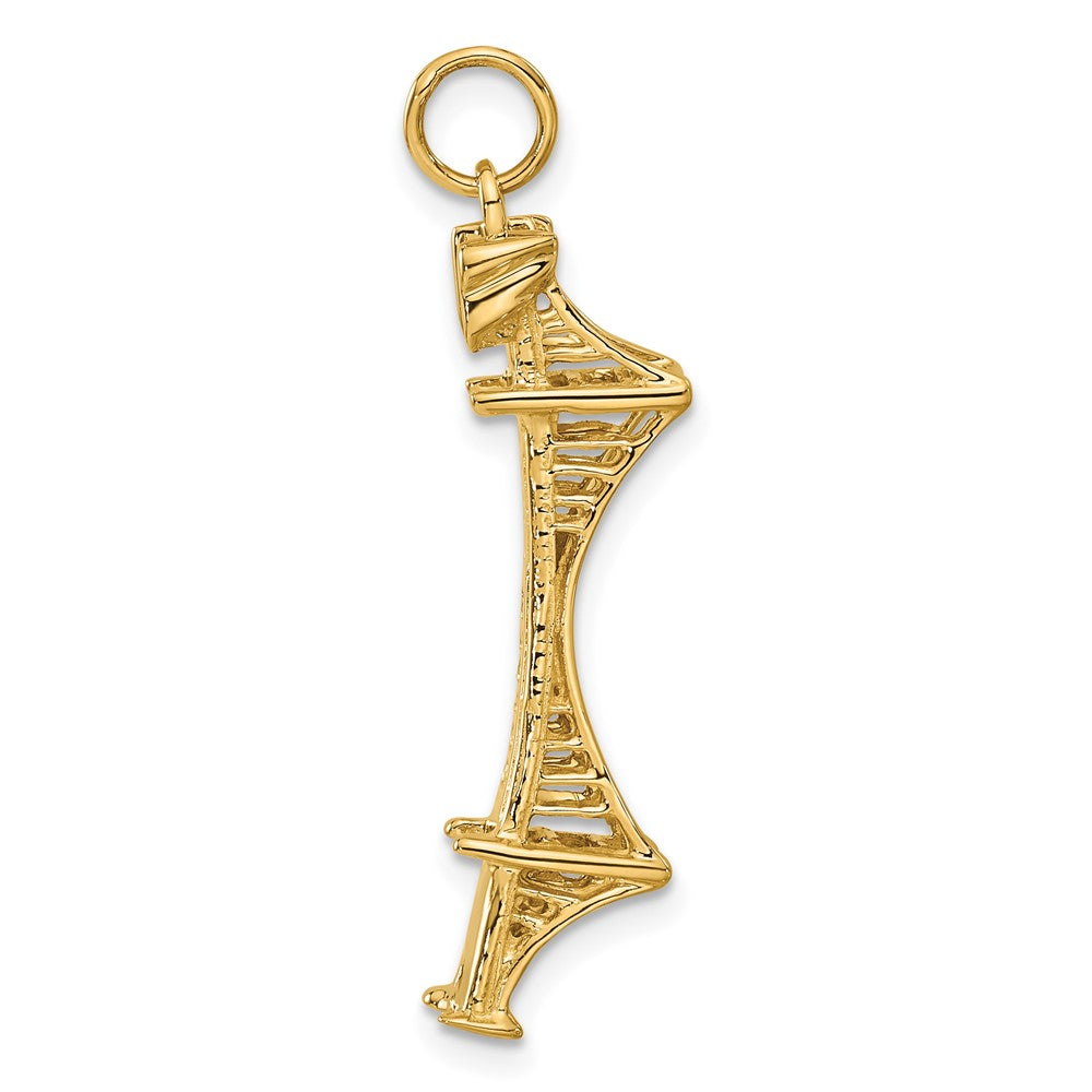 14k 3D Golden Gate Bridge Charm-A1069/L