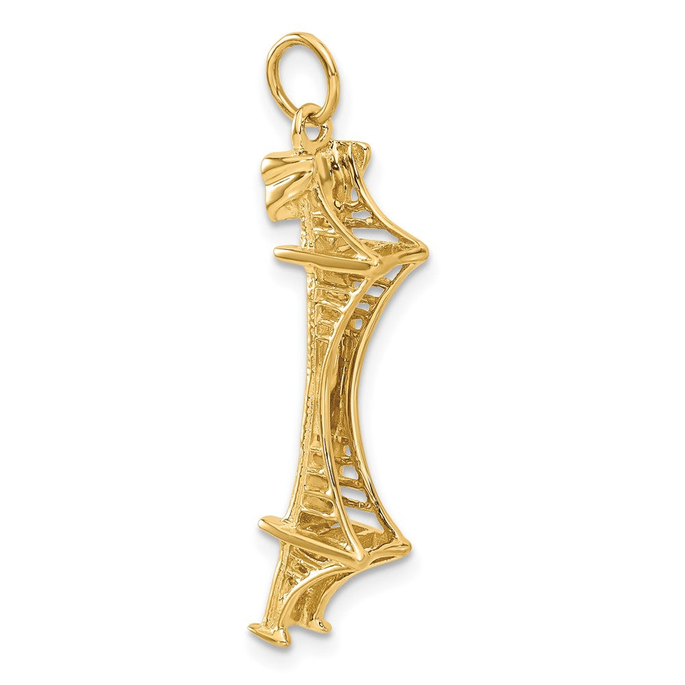 14k 3D Golden Gate Bridge Charm-A1069/L