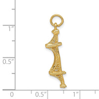 14k 3D Golden Gate Bridge Charm-A1069/L