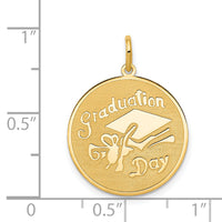 14k GRADUATION DAY Disc Charm-A1076