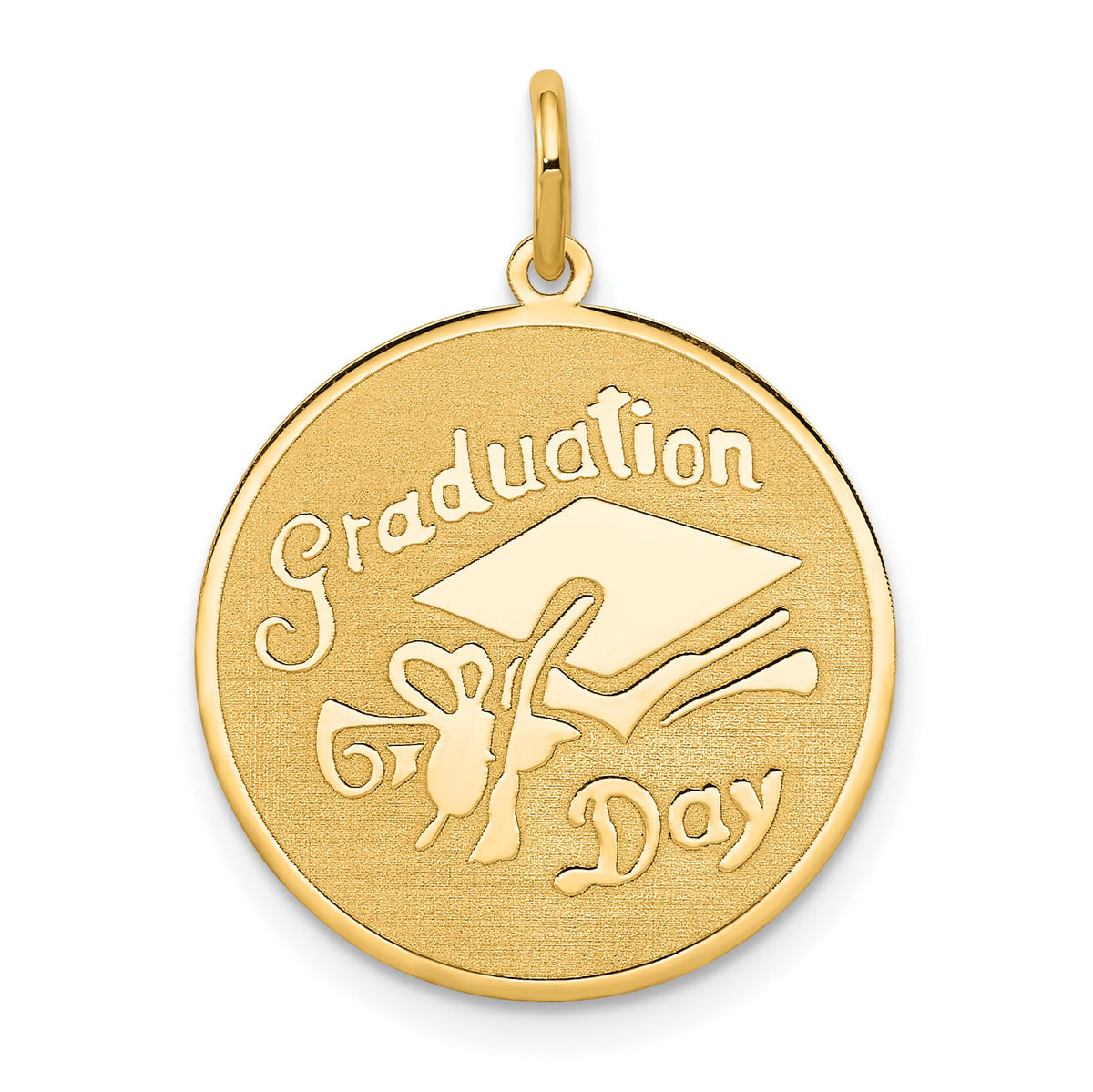 14k GRADUATION DAY Disc Charm-A1076