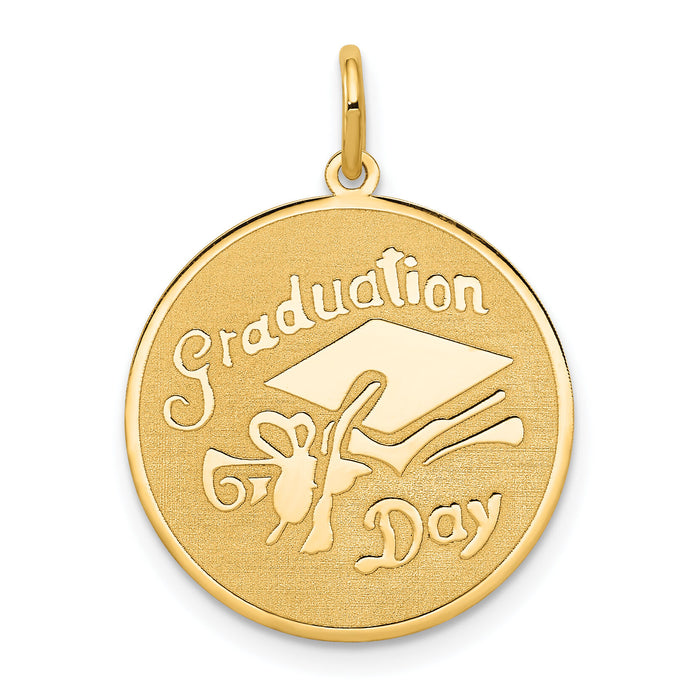 14k GRADUATION DAY Disc Charm-A1076