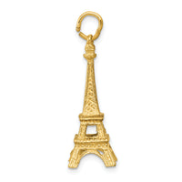 14KY  3D Eiffel Tower Charm-A1175