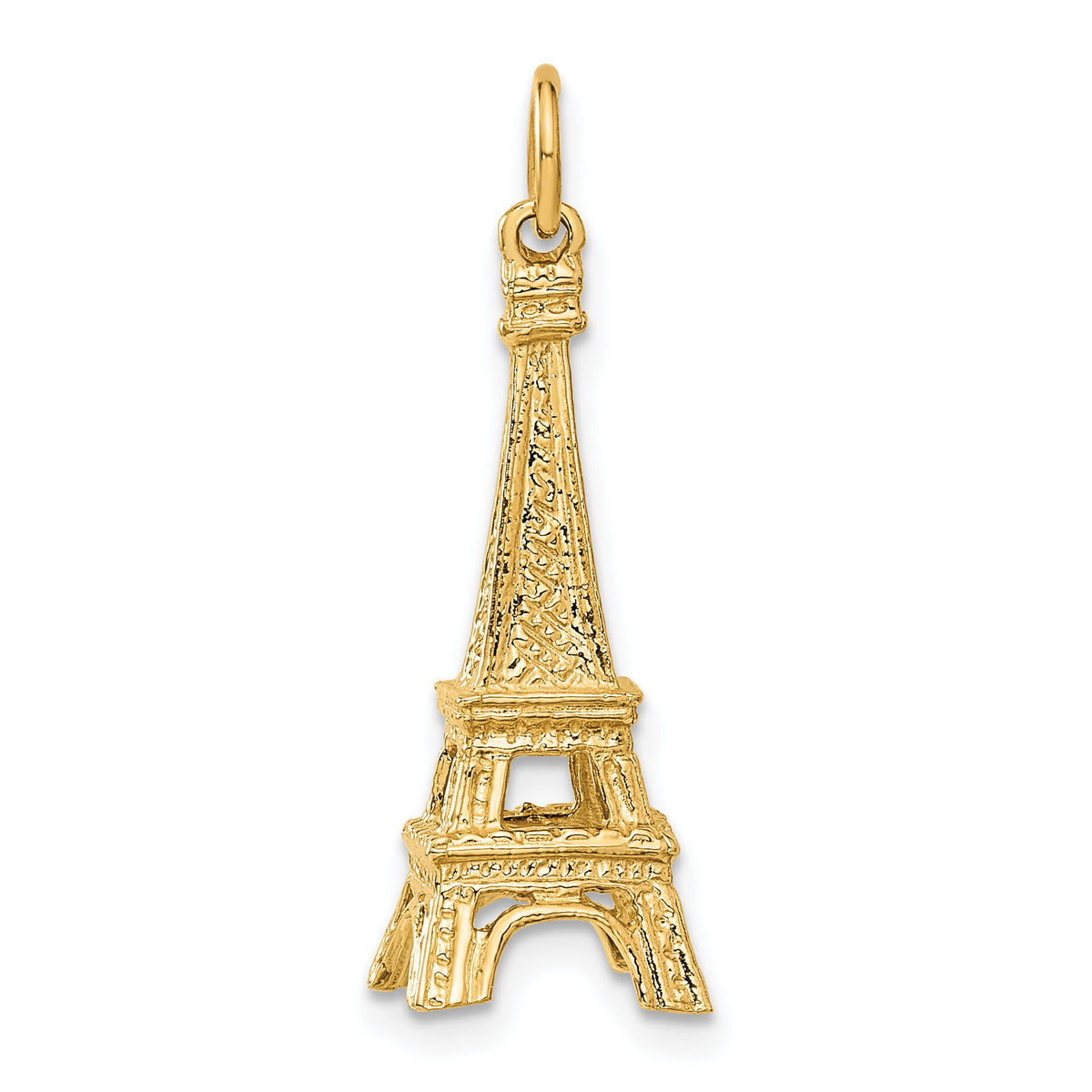 14KY  3D Eiffel Tower Charm-A1175