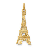 14KY  3D Eiffel Tower Charm-A1175