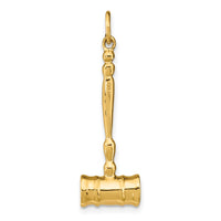 14k 3-D Gavel Charm-A1176