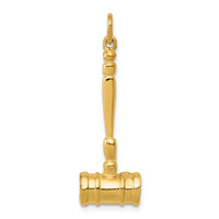 14k 3-D Gavel Charm-A1176