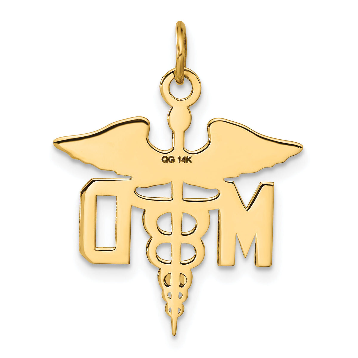 14k Large M.D. Caduceus Charm-A1195