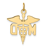 14k Large M.D. Caduceus Charm-A1195