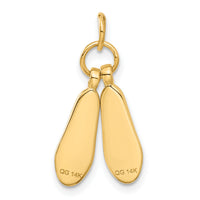 14K 3D Ballet Slippers Charm-A1201/L
